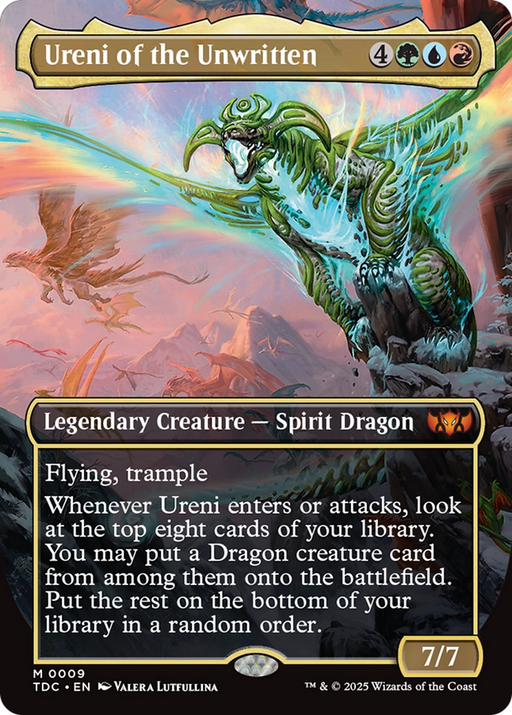Ureni of the Unwritten (Borderless) [Tarkir: Dragonstorm Commander] | Exor Games Summserside