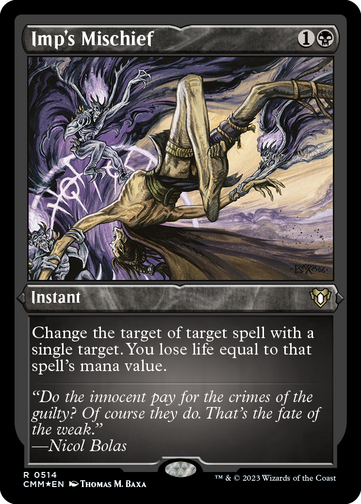 Imp's Mischief (Foil Etched) [Commander Masters] | Exor Games Summserside