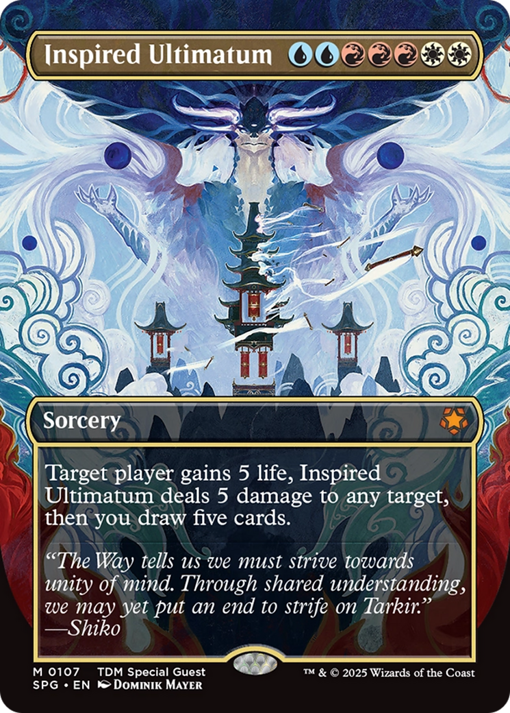 Inspired Ultimatum (Borderless) [Tarkir: Dragonstorm Special Guests] | Exor Games Summserside