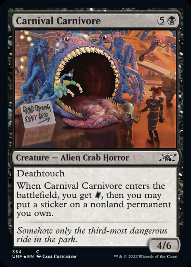 Carnival Carnivore (Galaxy Foil) [Unfinity] | Exor Games Summserside