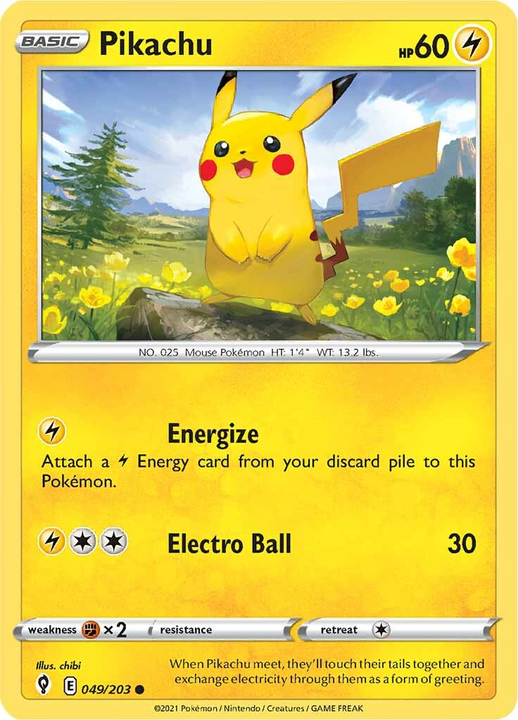 Pikachu (049/203) [Sword & Shield: Evolving Skies] | Exor Games Summserside