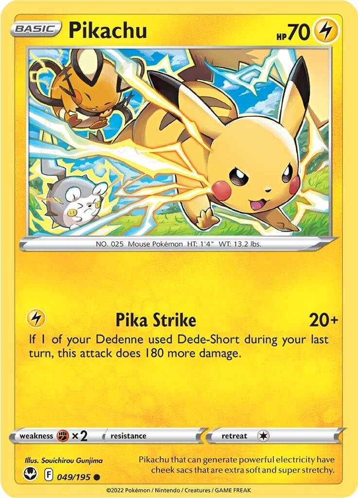 Pikachu (049/195) [Sword & Shield: Silver Tempest] | Exor Games Summserside