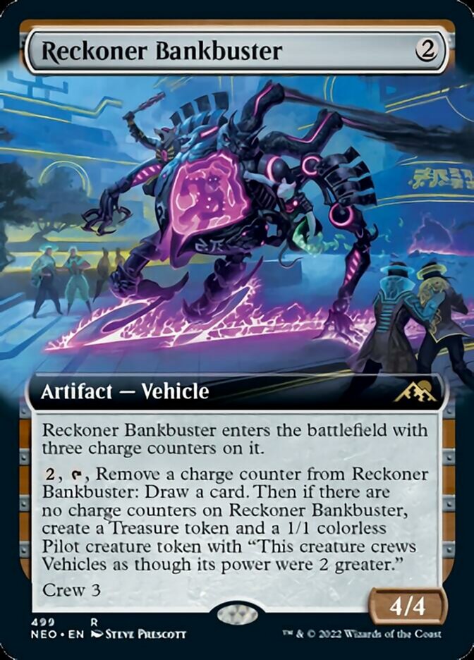 Reckoner Bankbuster (Extended Art) [Kamigawa: Neon Dynasty] | Exor Games Summserside