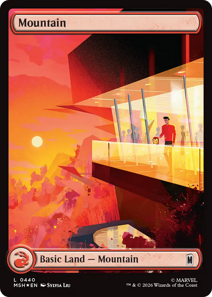 Mountain (0440) (Surge Foil) [Marvel Super Heroes] | Exor Games Summserside