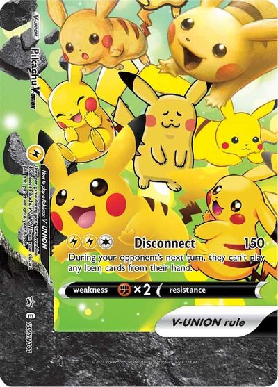 Pikachu V-UNION (SWSH141) (Celebrations) [Sword & Shield: Black Star Promos] | Exor Games Summserside