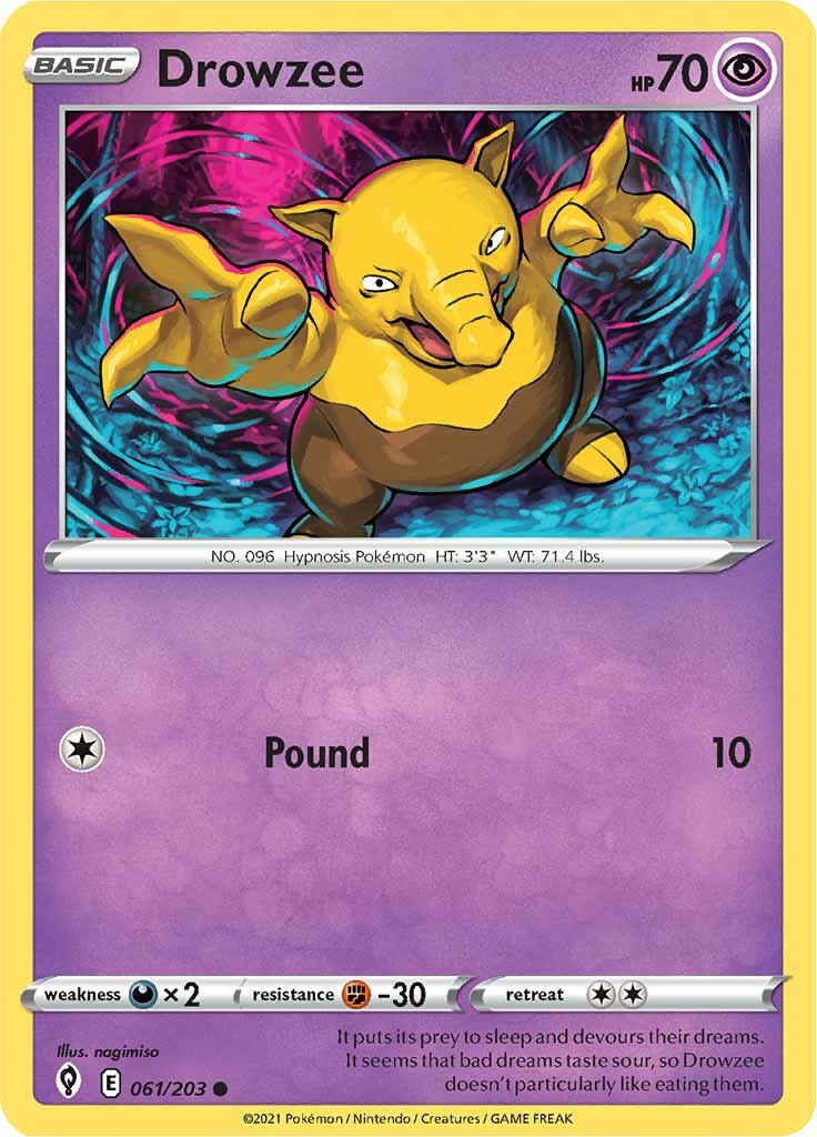 Drowzee (061/203) [Sword & Shield: Evolving Skies] | Exor Games Summserside