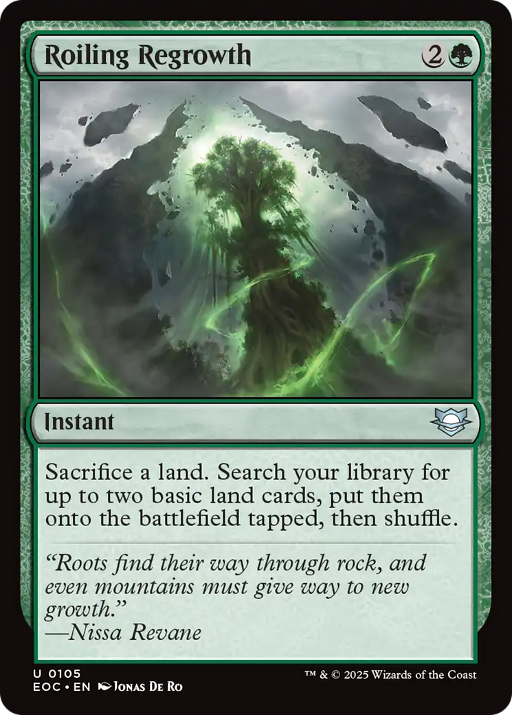 Roiling Regrowth [Edge of Eternities Commander] | Exor Games Summserside