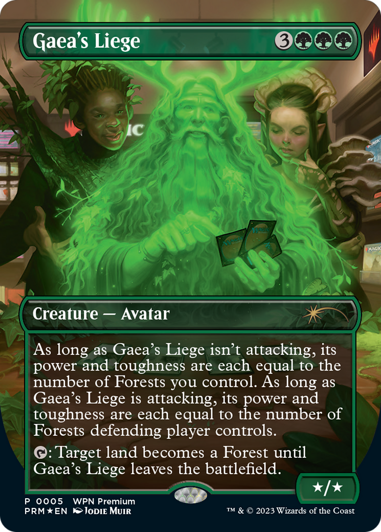 Gaea's Liege (Borderless) [Wizards Play Network 2024] | Exor Games Summserside