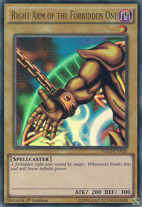 Right Arm of the Forbidden One [YGLD-ENA20] Ultra Rare | Exor Games Summserside