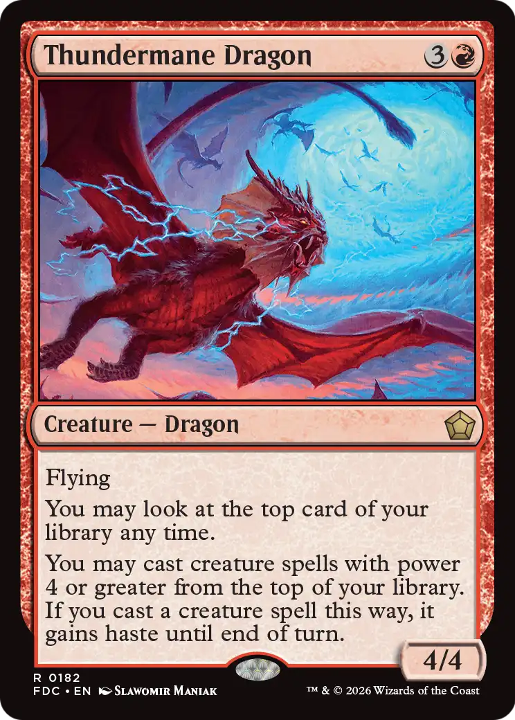 Thundermane Dragon [Foundations Commander] | Exor Games Summserside
