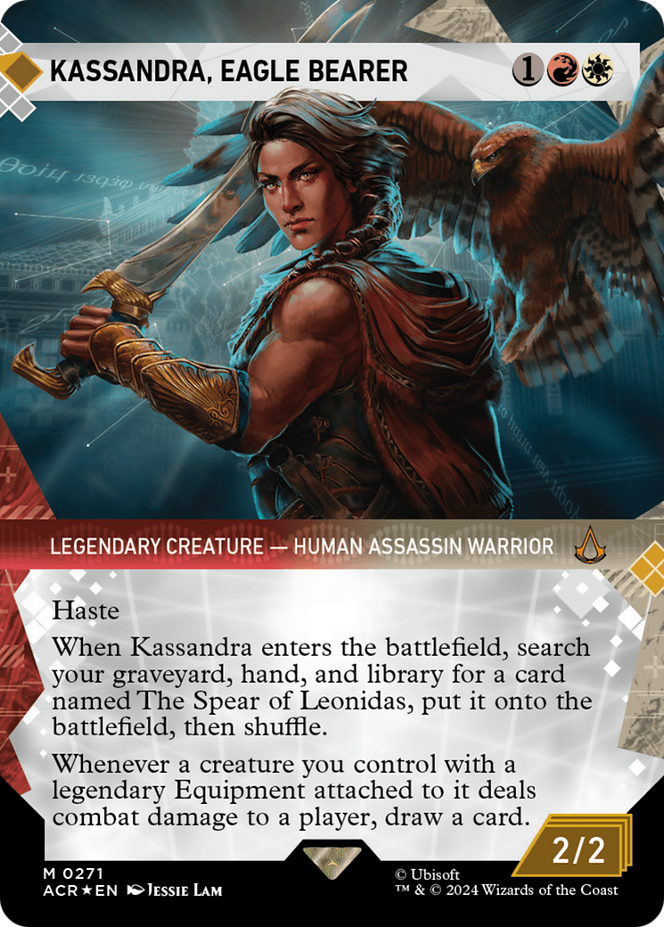 Kassandra, Eagle Bearer (Showcase) (Textured Foil) [Assassin's Creed] | Exor Games Summserside