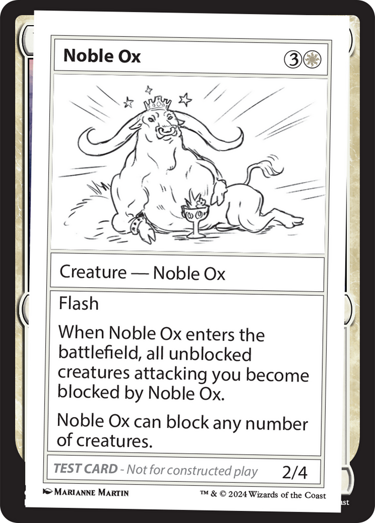 Noble Ox [Mystery Booster 2 Playtest Cards] | Exor Games Summserside