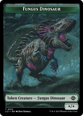 Fungus Dinosaur // Vampire Demon Double-Sided Token [The Lost Caverns of Ixalan Tokens] | Exor Games Summserside