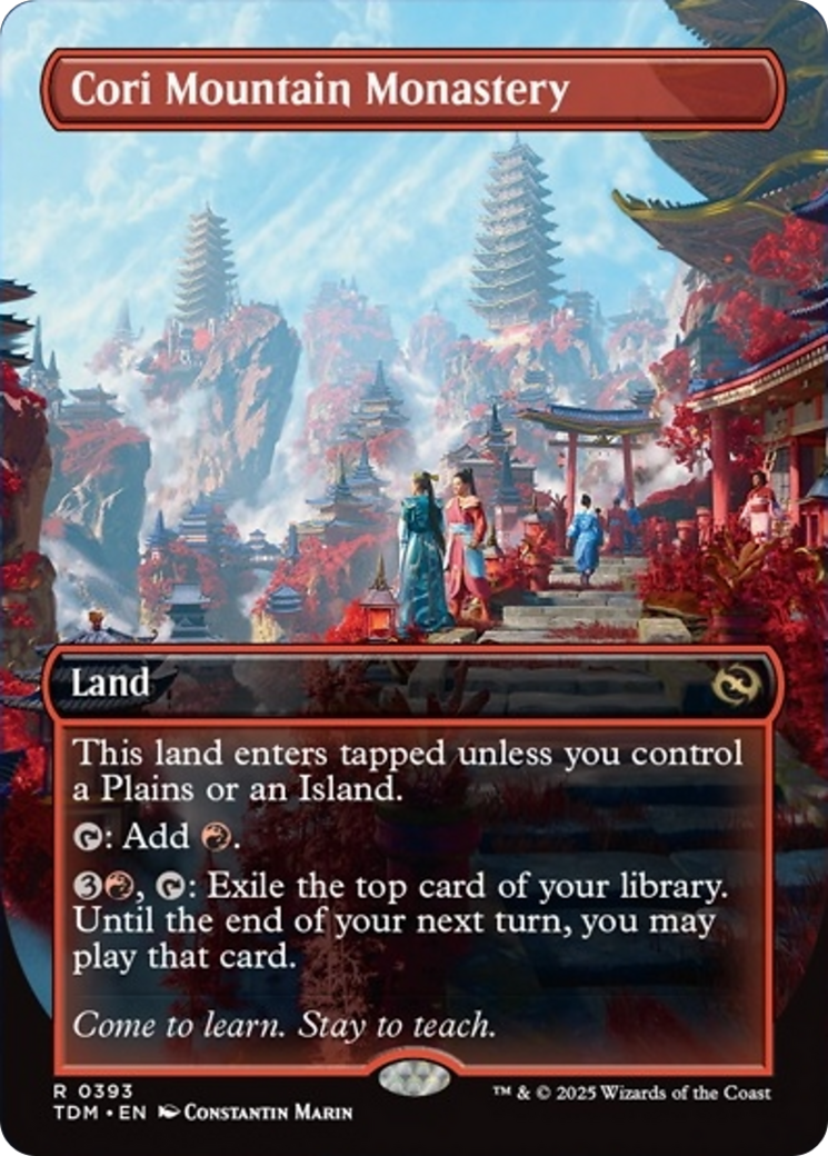 Cori Mountain Monastery (Borderless) [Tarkir: Dragonstorm] | Exor Games Summserside