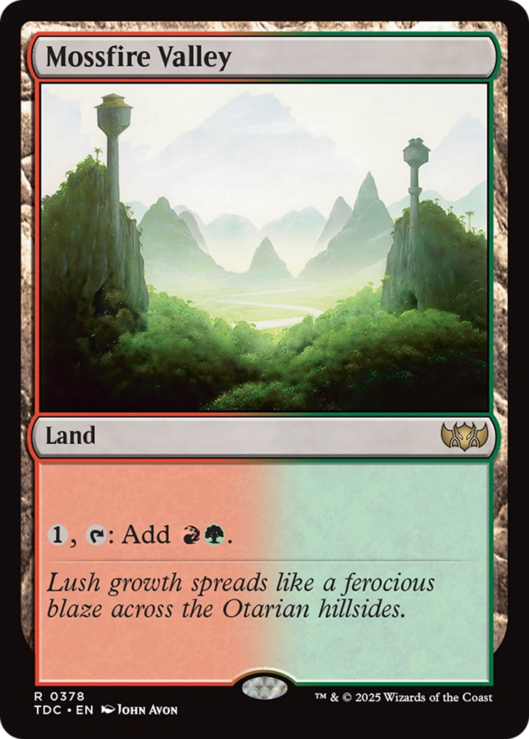 Mossfire Valley [Tarkir: Dragonstorm Commander] | Exor Games Summserside