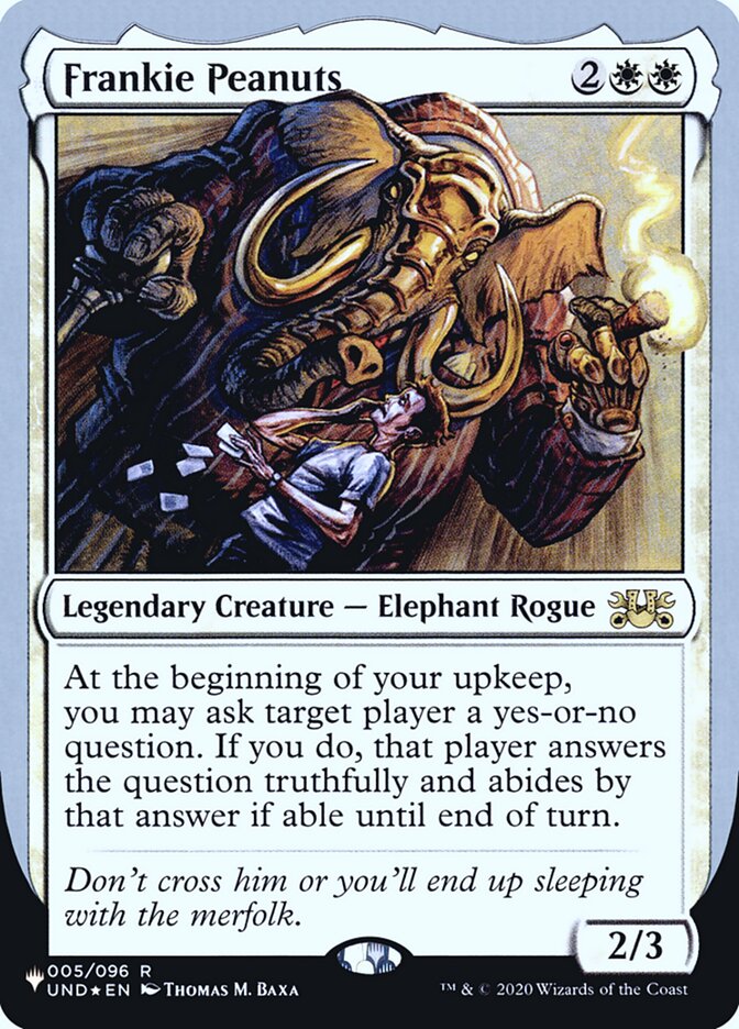 Frankie Peanuts (Unfinity Foil Edition) [The List] | Exor Games Summserside
