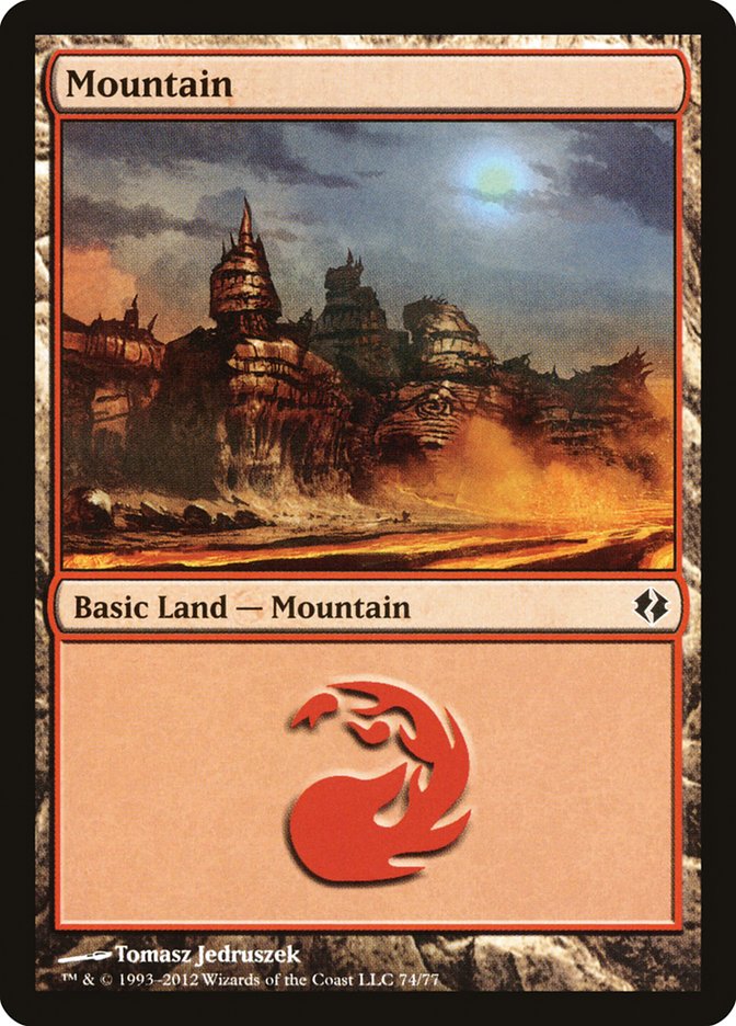 Mountain (74) [Duel Decks: Venser vs. Koth] | Exor Games Summserside