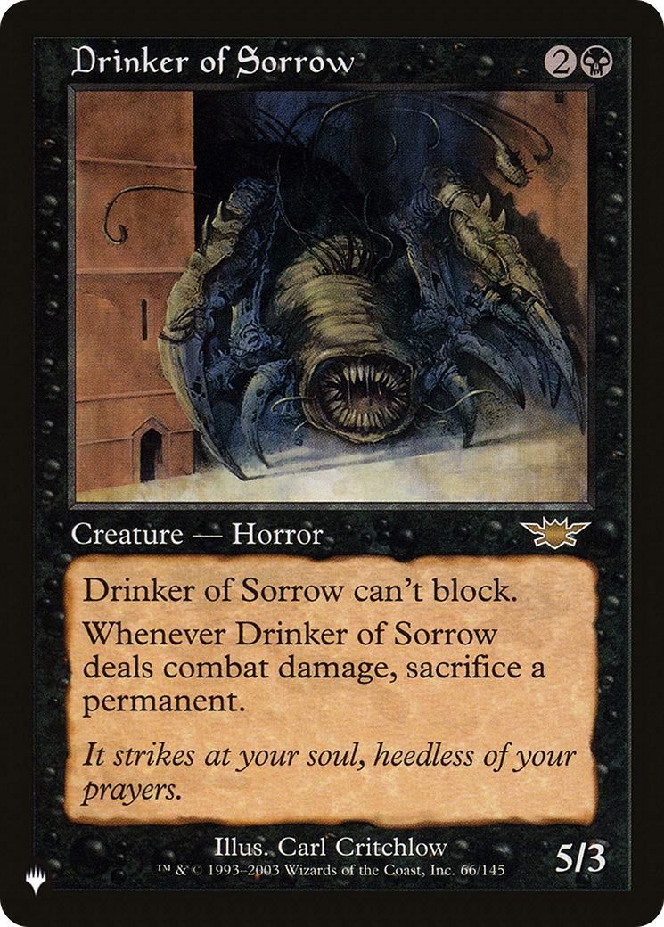 Drinker of Sorrow [The List] | Exor Games Summserside