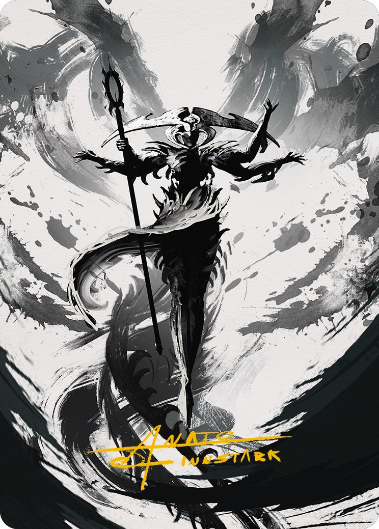 Atraxa, Grand Unifier 2 Art Card (Gold-Stamped Signature) [Phyrexia: All Will Be One Art Series] | Exor Games Summserside
