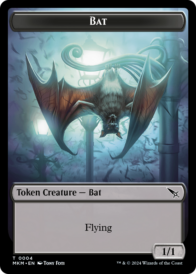 Bat Token [Murders at Karlov Manor Tokens] | Exor Games Summserside