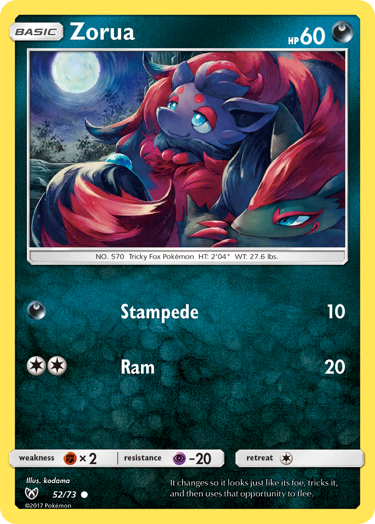 Zorua (52/73) [Sun & Moon: Shining Legends] | Exor Games Summserside