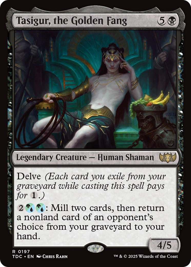 Tasigur, the Golden Fang [Tarkir: Dragonstorm Commander] | Exor Games Summserside