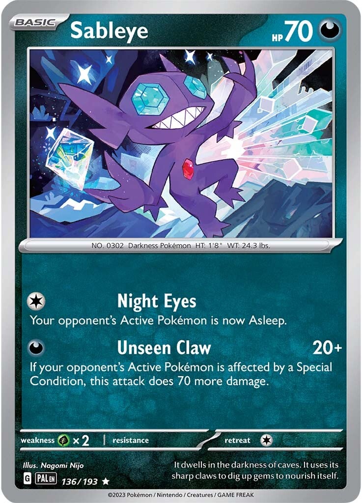 Sableye (136/193) [Scarlet & Violet: Paldea Evolved] | Exor Games Summserside