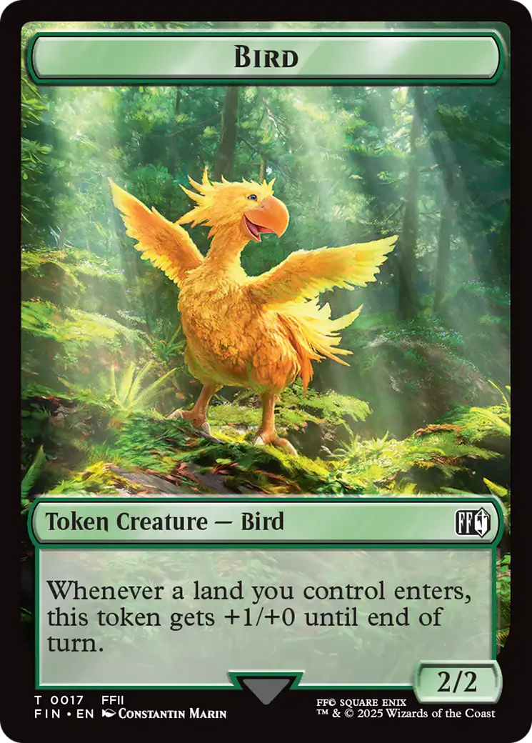 Hero (0009) // Bird (0017) Double-Sided Token [FINAL FANTASY Tokens] | Exor Games Summserside
