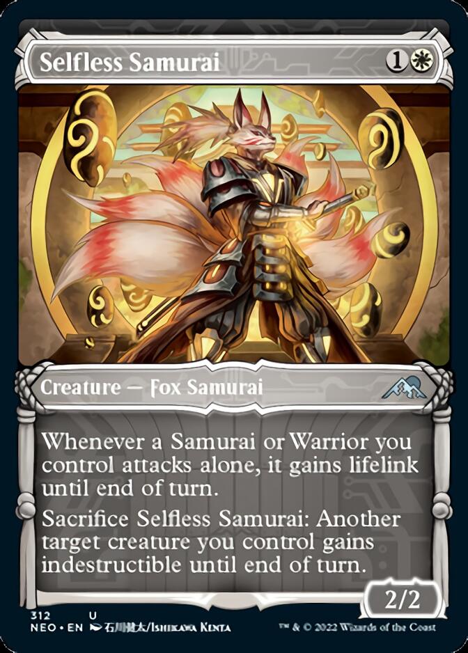 Selfless Samurai (Showcase Samurai) [Kamigawa: Neon Dynasty] | Exor Games Summserside