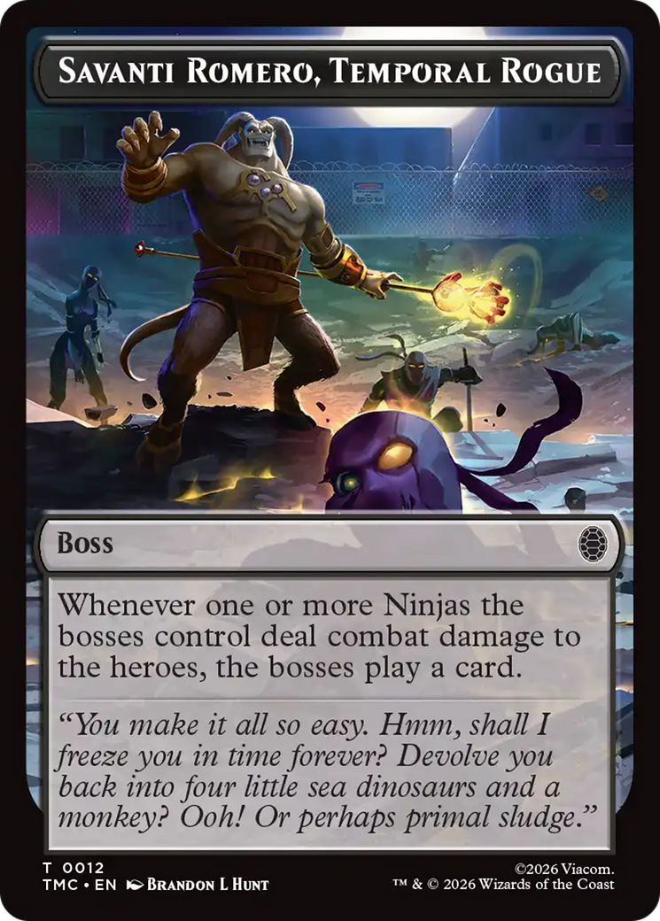 Savanti Romero, Temporal Rogue [Teenage Mutant Ninja Turtles Commander Tokens] | Exor Games Summserside