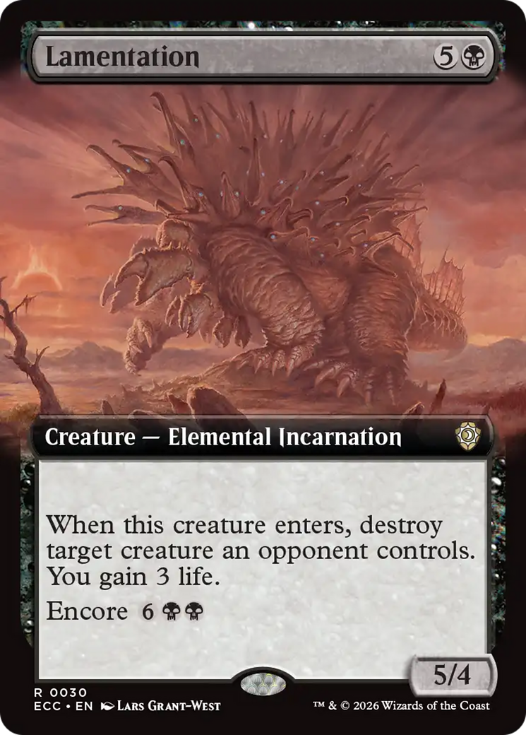 Lamentation (Extended Art) [Lorwyn Eclipsed Commander] | Exor Games Summserside