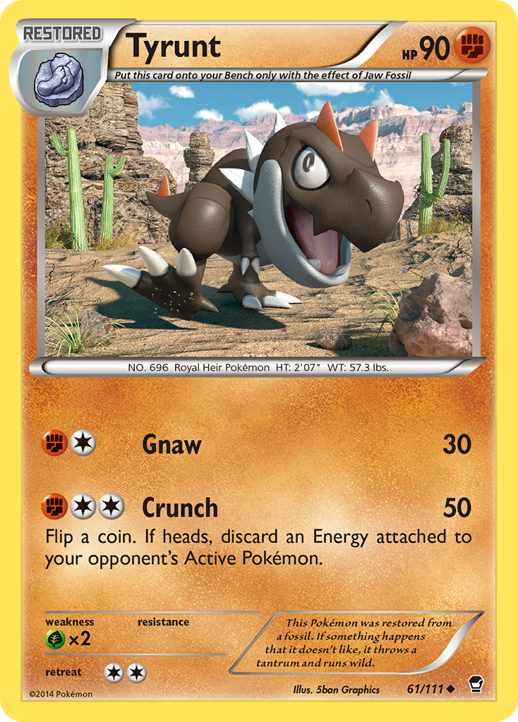 Tyrunt (61/111) [XY: Furious Fists] | Exor Games Summserside