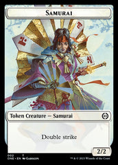 Rebel // Samurai Double-Sided Token [Phyrexia: All Will Be One Tokens] | Exor Games Summserside