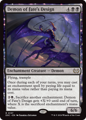 Demon of Fate's Design [Duskmourn: House of Horror Commander] | Exor Games Summserside