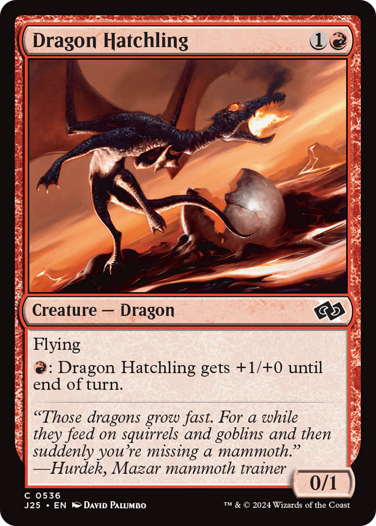 Dragon Hatchling [Foundations Jumpstart] | Exor Games Summserside