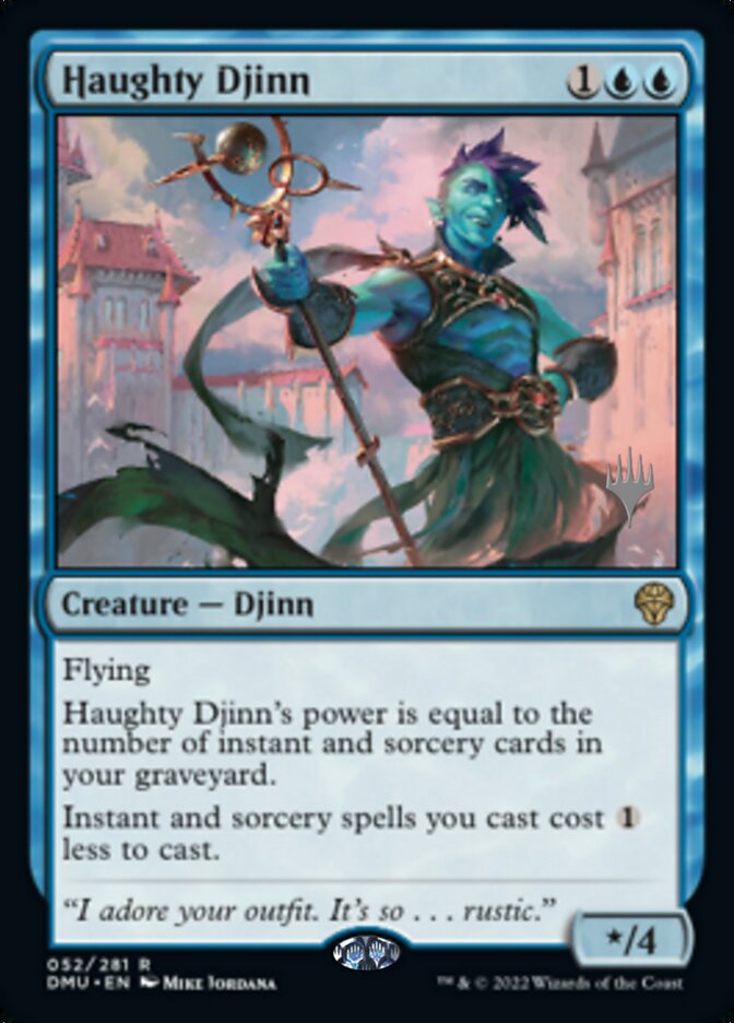 Haughty Djinn (Promo Pack) [Dominaria United Promos] | Exor Games Summserside