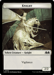 Knight // Food (0012) Double-Sided Token [Wilds of Eldraine Tokens] | Exor Games Summserside