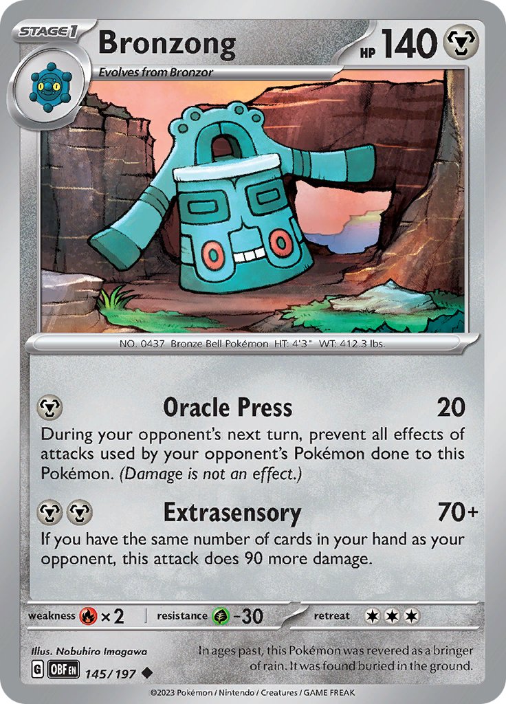 Bronzong (145/197) [Scarlet & Violet: Obsidian Flames] | Exor Games Summserside