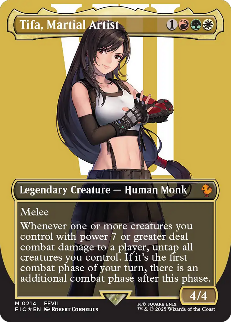 Tifa, Martial Artist (Borderless) (Surge Foil) [FINAL FANTASY Commander] | Exor Games Summserside