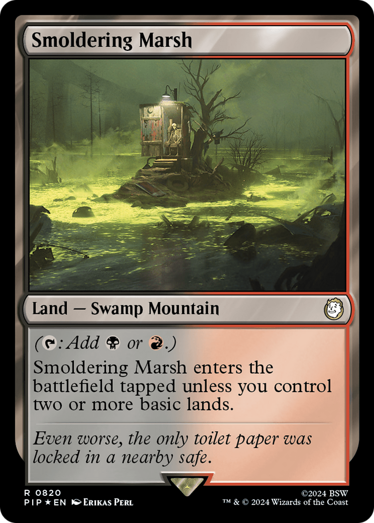 Smoldering Marsh (Surge Foil) [Fallout] | Exor Games Summserside
