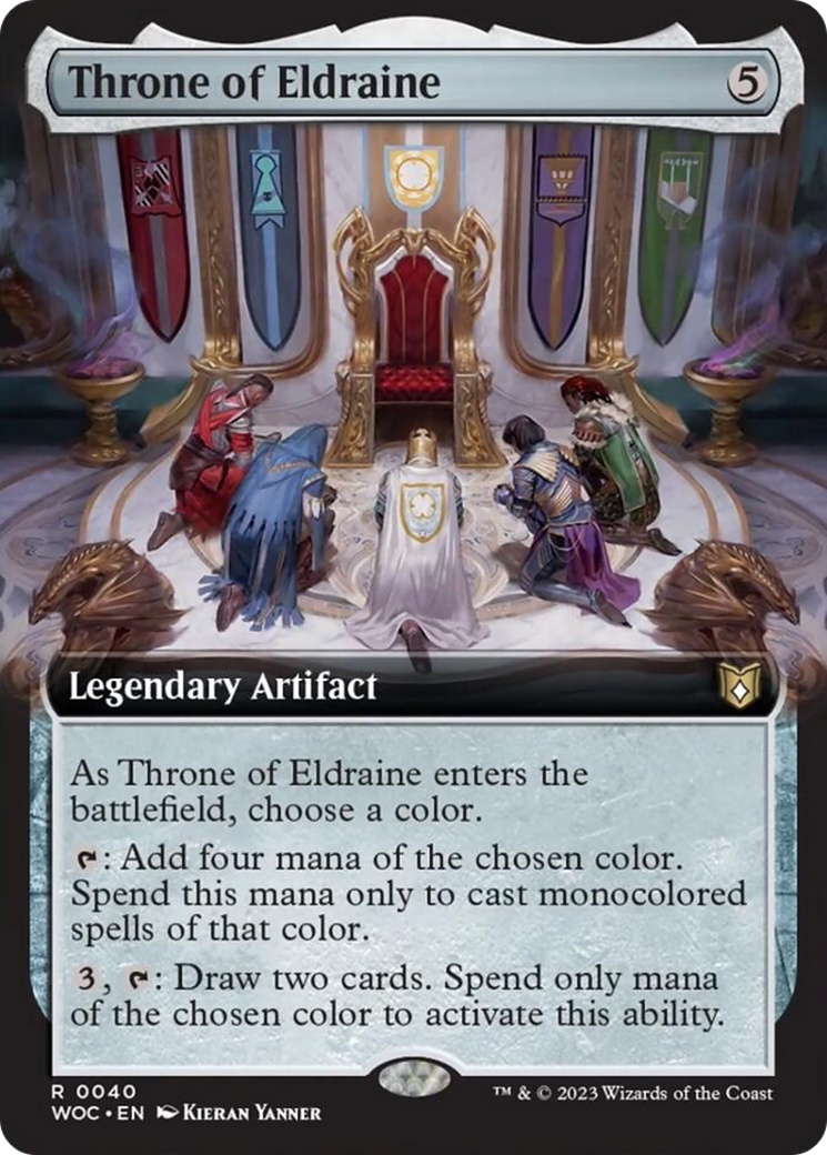 Throne of Eldraine (Extended Art) [Wilds of Eldraine Commander] | Exor Games Summserside