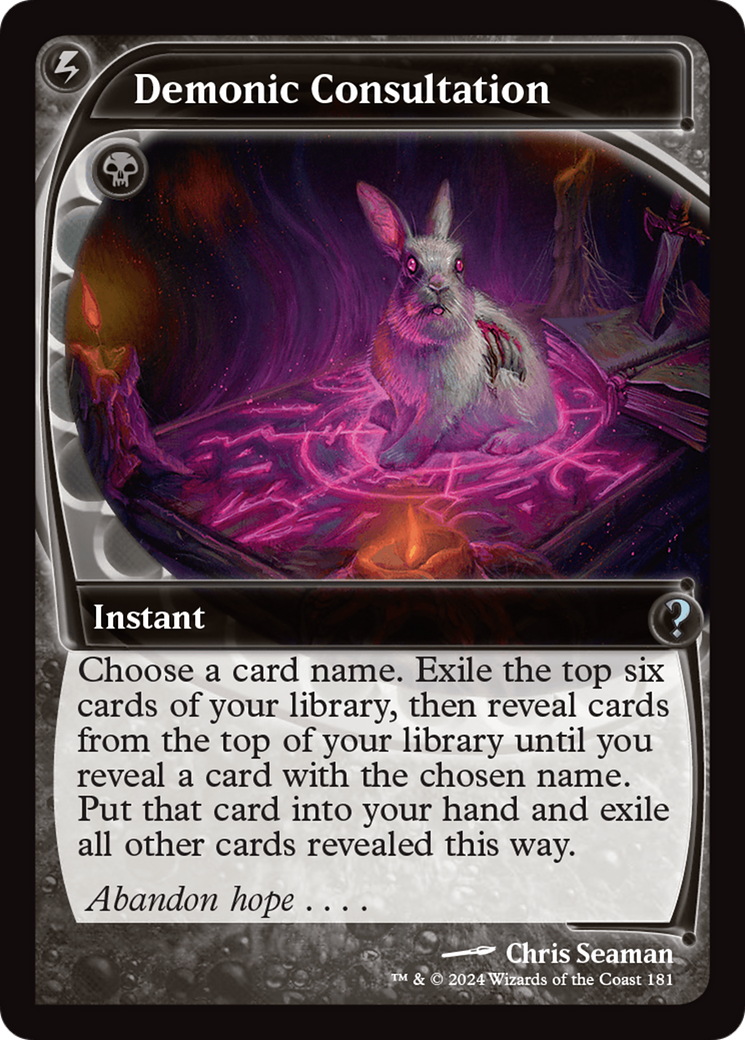 Demonic Consultation (Future Sight) [Mystery Booster 2] | Exor Games Summserside