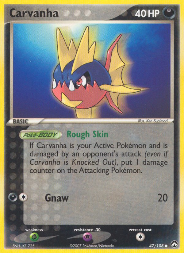 Carvanha (47/108) [EX: Power Keepers] | Exor Games Summserside