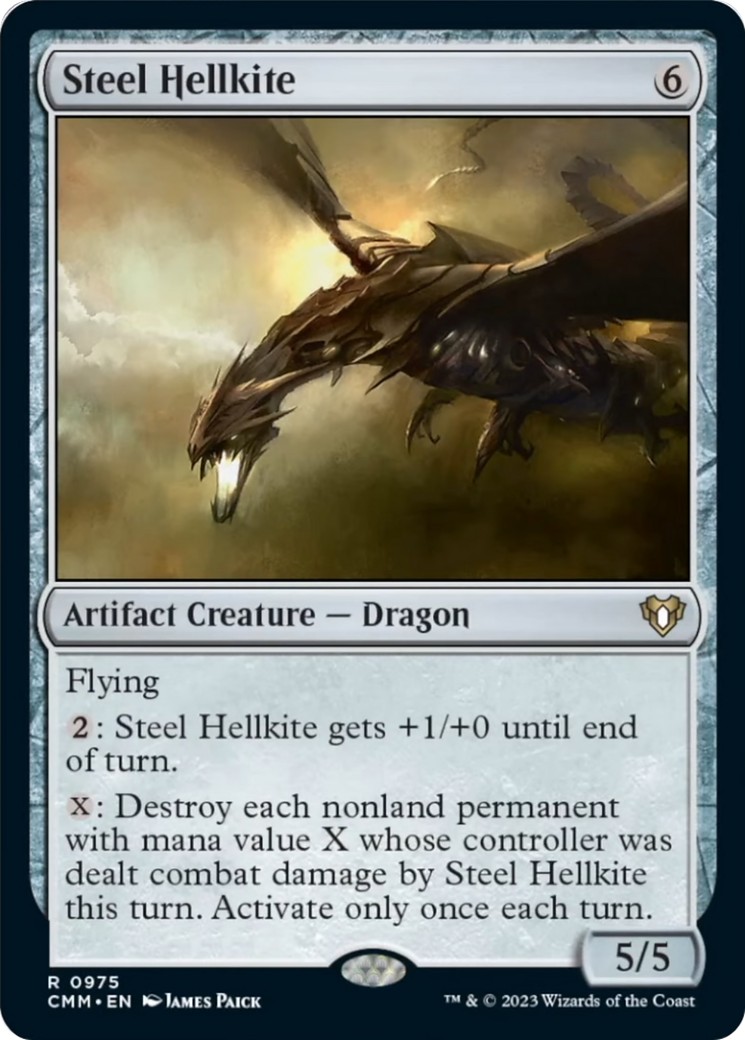 Steel Hellkite [Commander Masters] | Exor Games Summserside