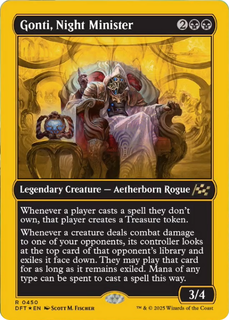 Gonti, Night Minister (First-Place Foil) [Aetherdrift] | Exor Games Summserside