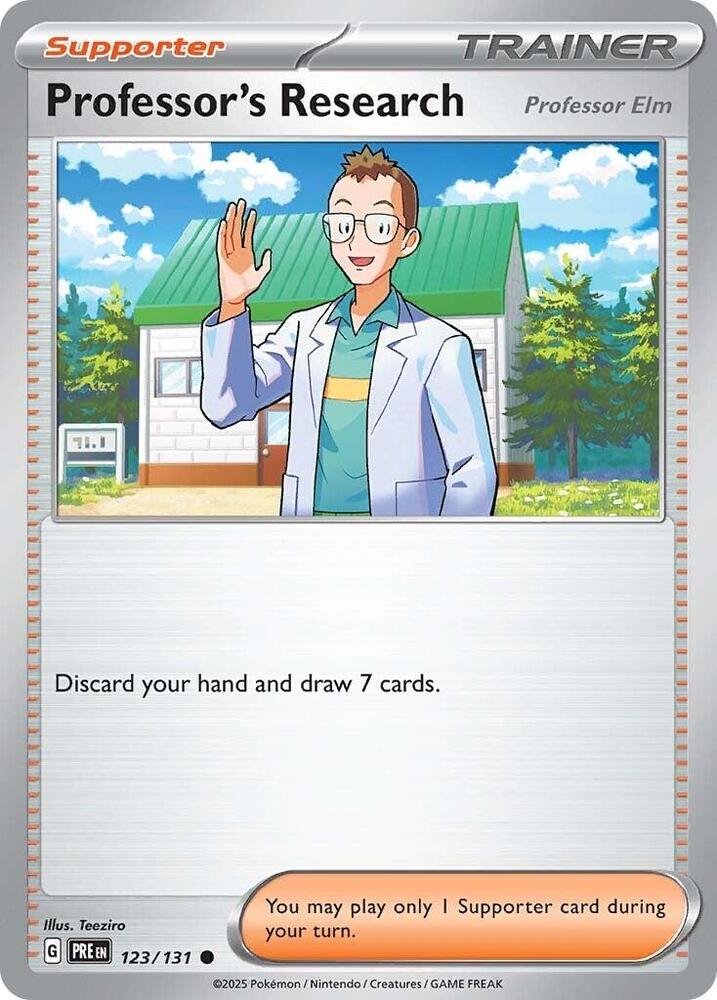 Professor's Research (123/131) [Professor Elm] [Scarlet & Violet: Prismatic Evolutions] | Exor Games Summserside