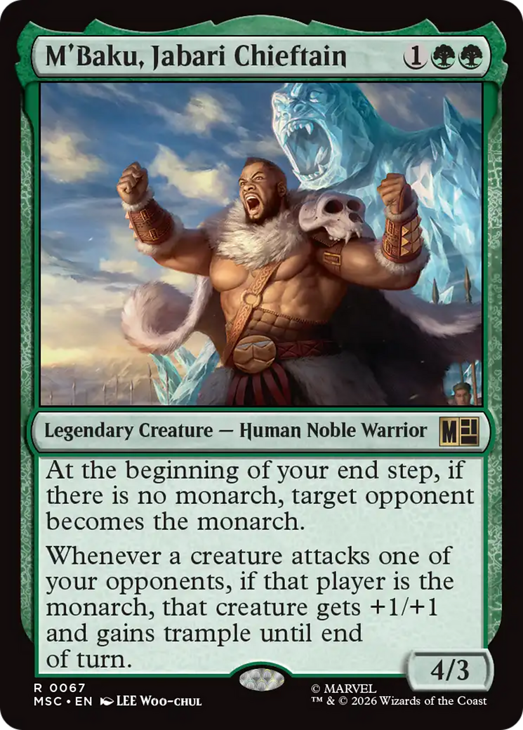 M'Baku, Jabari Chieftain (Surge Foil) [Marvel Super Heroes Commander] | Exor Games Summserside