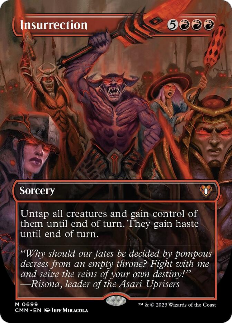 Insurrection (Borderless Alternate Art) [Commander Masters] | Exor Games Summserside