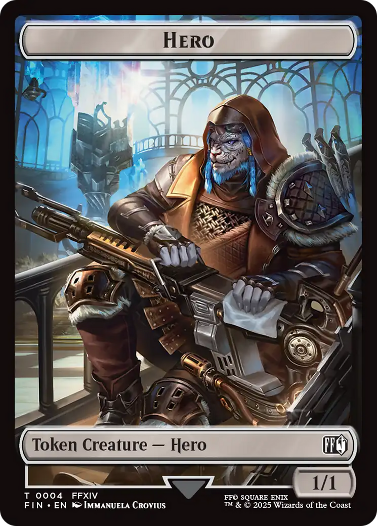 Hero (0004) // Treasure Double-Sided Token [FINAL FANTASY Tokens] | Exor Games Summserside