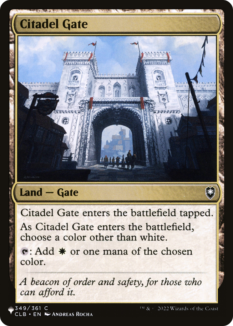 Citadel Gate [The List] | Exor Games Summserside